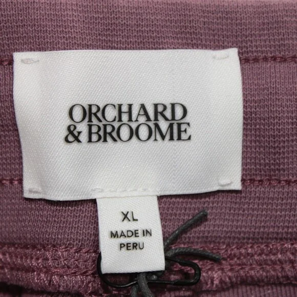 Orchard & Broome NWT Canal Joggers / Sweatpants Size XL US In Mulberry Purple